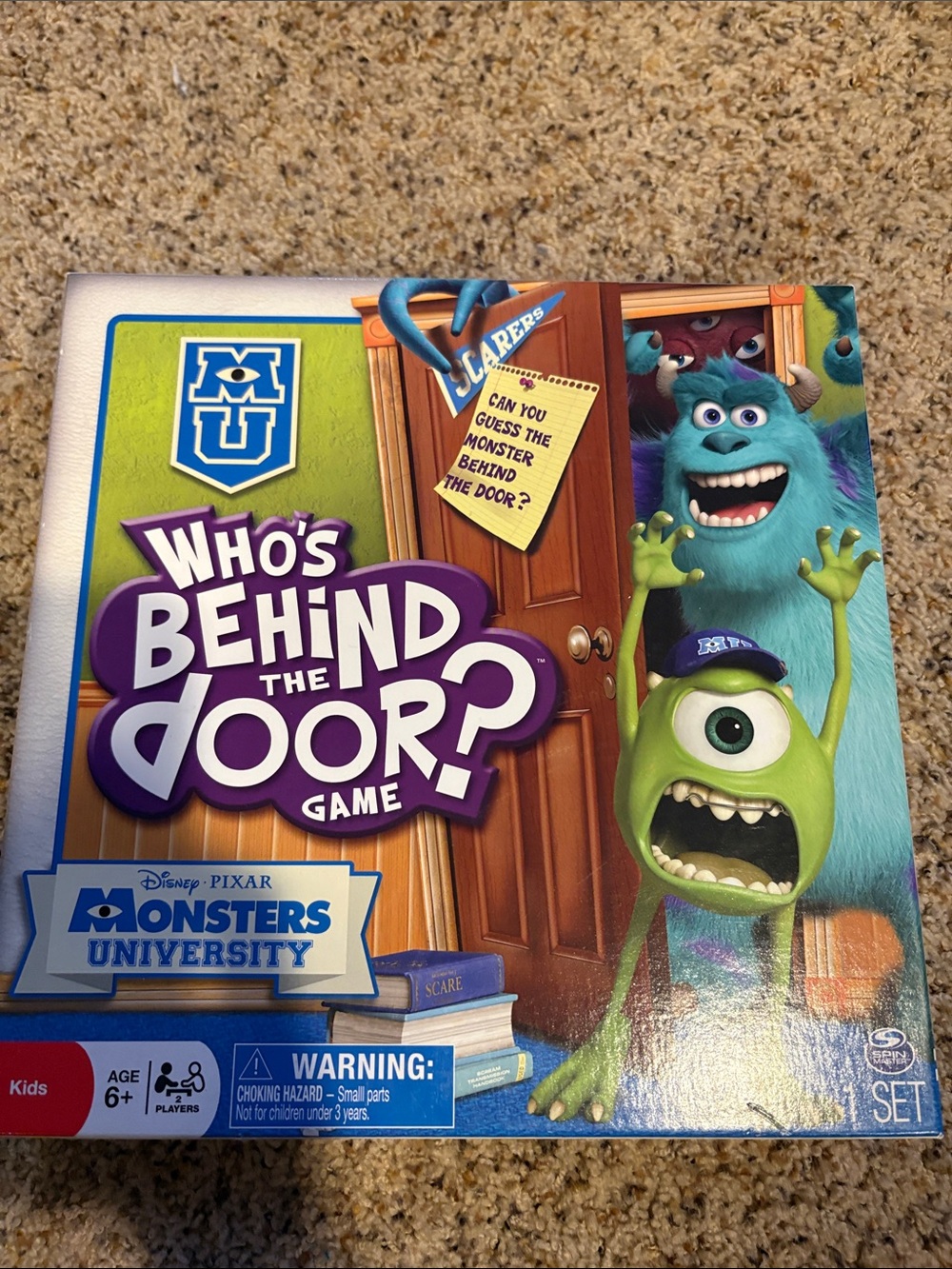 Monsters University Who's Behind the Door? Game - Blue & Green